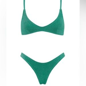 Triangl Bikini Green XS top and bottom - BRAND NEW